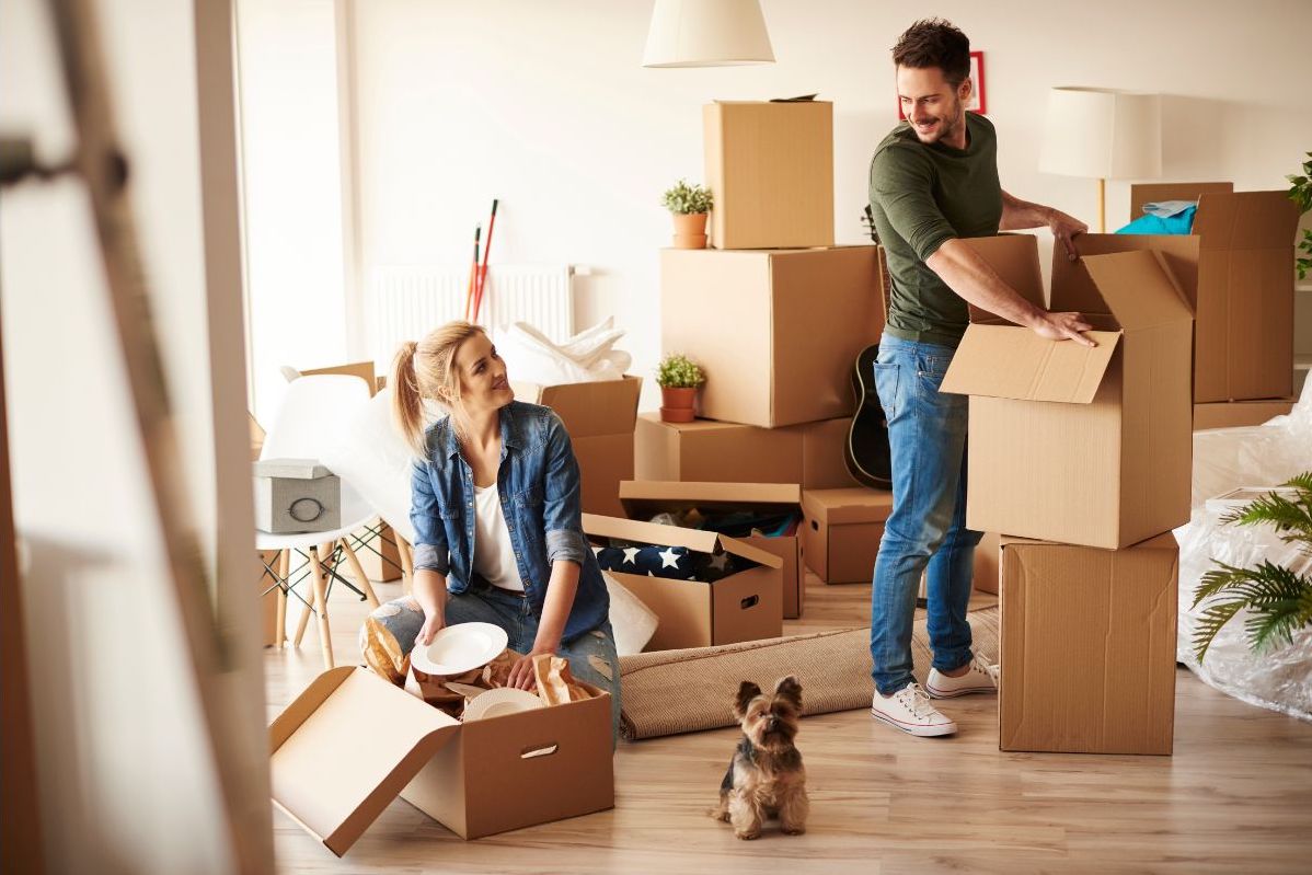 Couple Moving into a New Home